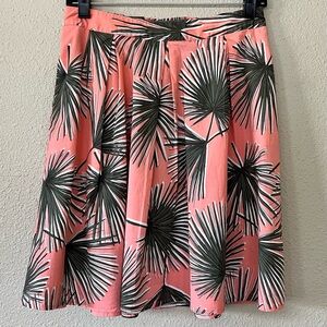 A New Day Pink and Green Mini Skater Skirt